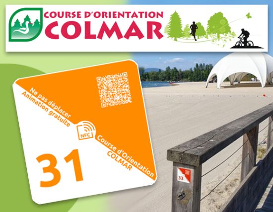 Visuel pour la course d'orientation à la base nautique Colmar-Houssen